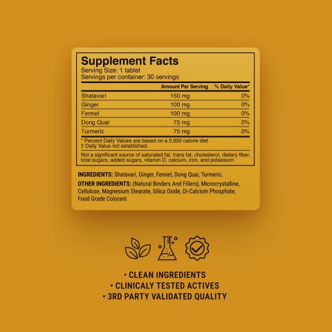 500mg Cycle Comfort Tablets - Warm Apple Spice - Mood Tablets - Thumbnail 9