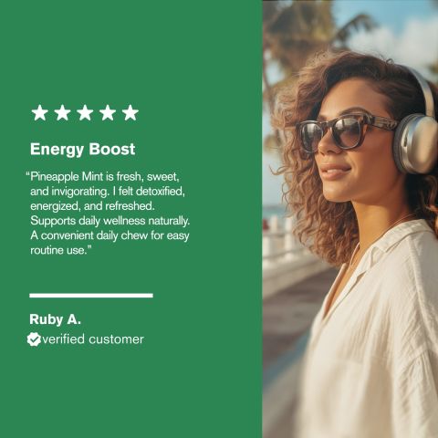 500mg Green Superblend Tablets - Pineapple Mint - Mood Tablets - Thumbnail 7