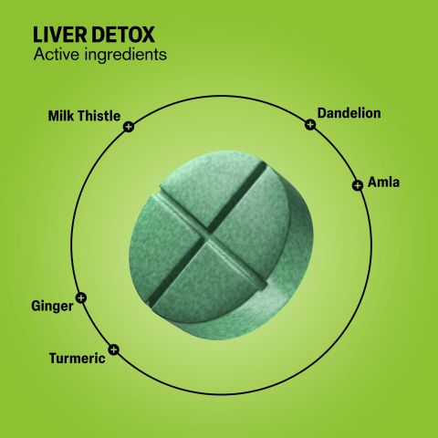 500mg Liver Detox Tablets - Live Mint - Mood Tablets - Thumbnail 5
