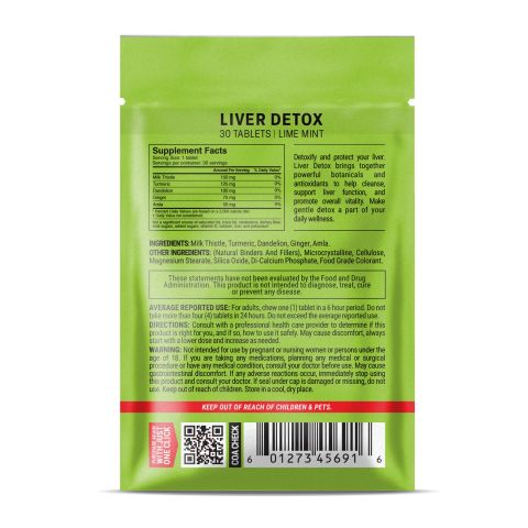 500mg Liver Detox Tablets - Live Mint - Mood Tablets - Thumbnail 8
