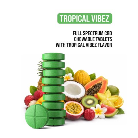 200mg Full Spectrum CBD Tablets - Tropical VIbez - Chill Plus - Thumbnail 5