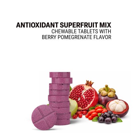500mg Antioxidant Superfruit Mix Tablets - Berry Pomegranate - Mood Tablets - Thumbnail 4