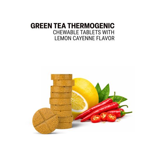 500mg Green Tea Thermogenic Tablets - Lemon Cayenne - Mood Tablets - Thumbnail 4