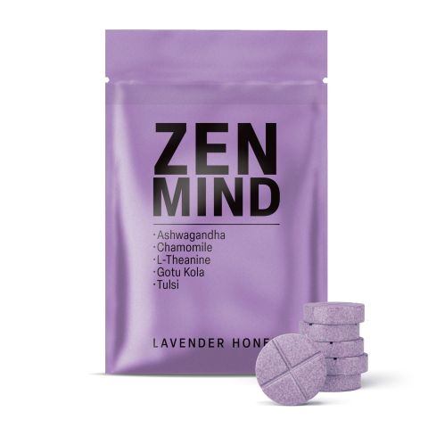 500mg Zen Mind Tablets - Lavender Honey - Mood Tablets - Thumbnail 2