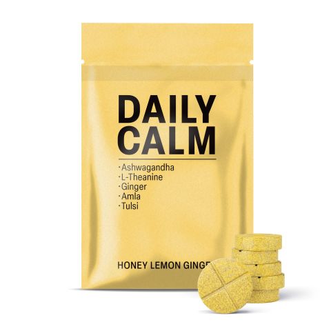 500mg Daily Calm Tablets - Honey Lemon Ginger - Mood Tablets - Thumbnail 2