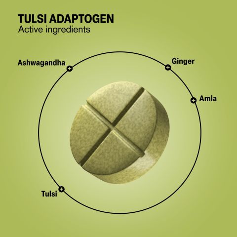 500mg Tulsi Immune Adaptogen Tablets - Tulsi Lemon - Mood Tablets - Thumbnail 5