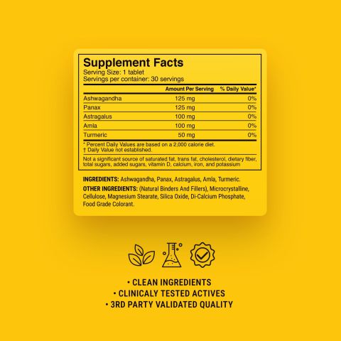 500mg Longevity Tonic Tablets - Honey Ginger - Mood Tablets - Thumbnail 9