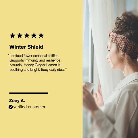 500mg Cold Season Support Tablets - Honey Ginger Lemon - Mood Tablets - Thumbnail 7