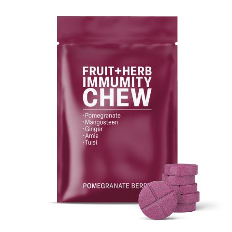 500mg Fruit + Herb Immunity Tablets - Pomegranate Berry - Mood Tablets - Thumbnail 2