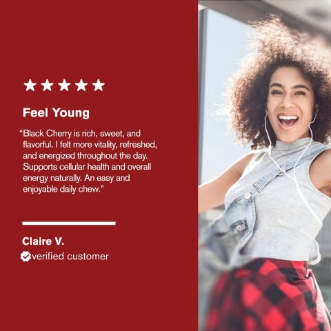 500mg Anti-Aging Youth Tonic Tablets - Black Cherry - Mood Tablets - Thumbnail 7