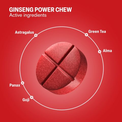 500mg Ginseng Power Tablets - Cherry Pomegranate - Mood Tablets - Thumbnail 5