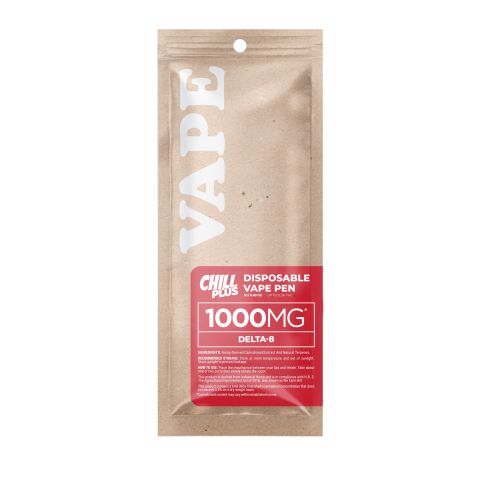 1000mg D8 Vape Pen - Grape Ape - Indica - 1ml - Chill Plus - Thumbnail 3