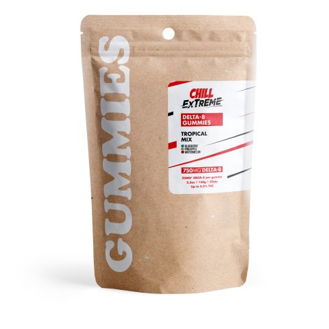 25mg Delta 8 Gummies - Tropical Mix - Chill Extreme - Thumbnail 3