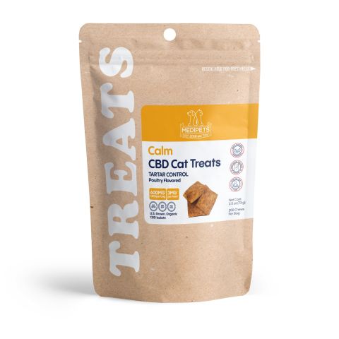 Cat Cafe Tartar Control - CBD Pet Treats For Cats - 600mg - MediPets - Thumbnail 2
