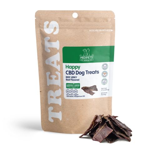 600mg CBD Pet Treats For Dogs - Beef Jerky - MediPets - Thumbnail 2