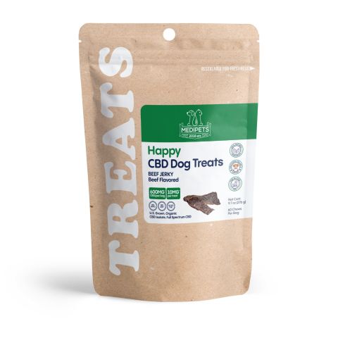 600mg CBD Pet Treats For Dogs - Beef Jerky - MediPets - Thumbnail 3