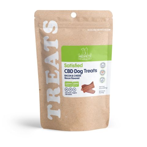 1,000mg CBD Pet Treats For Dogs - Wavy Bacon & Cheese Bites - MediPets - Thumbnail 2