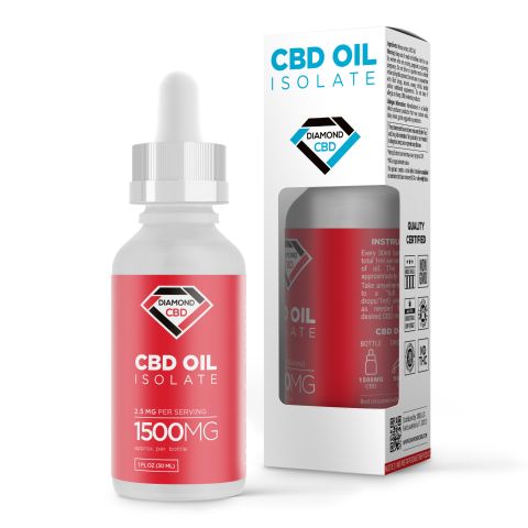 1500mg CBD Isolate Oil - Diamond CBD - Thumbnail 2