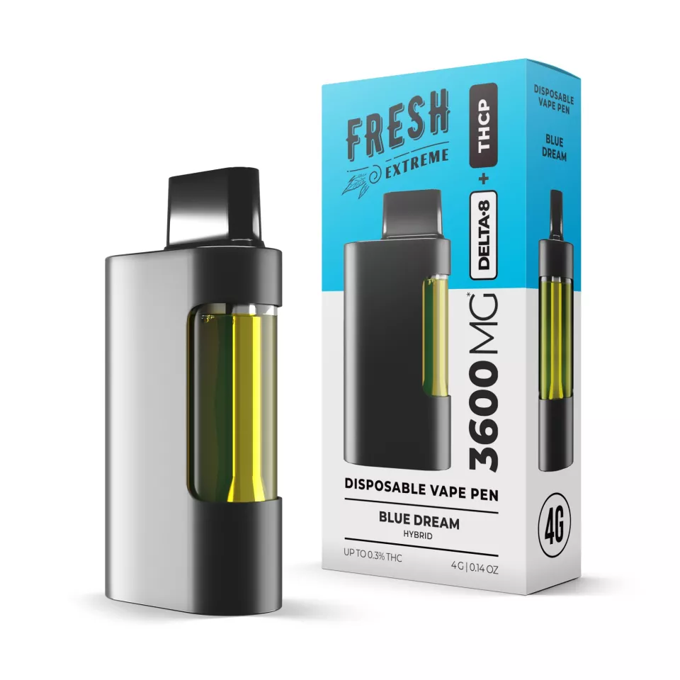 3600mg THCP, D8 Vape Pen - Blue Dream - Hybrid - 4ml 3600mg THCP, D8 Vape Pen - Blue Dream - Hybrid - 4ml