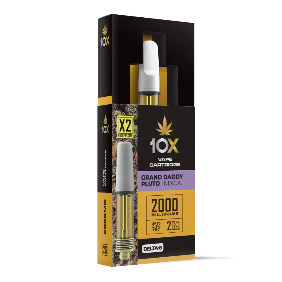 【全商品オープニング価格 特別価格】 - Cart Vape D8 2000mg Grand 10x - 2ml - Indica - Pluto Daddy ジャケット・アウター