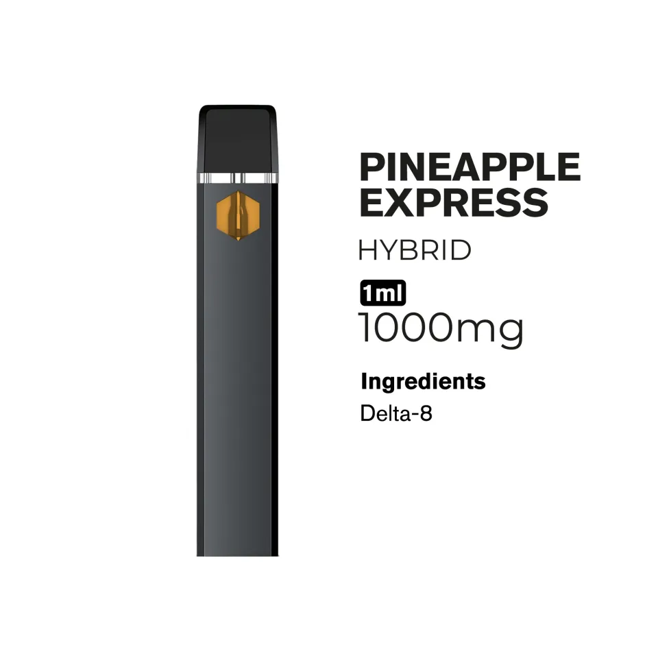 1000mg D8 Vape Pen - Pineapple Express - Hybrid - 1ml