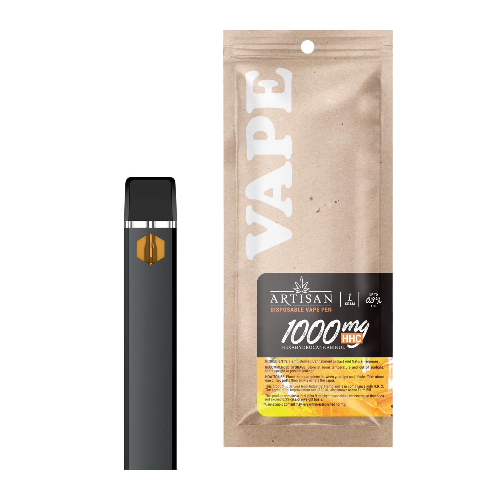elf bar vape uk 1000mg HHC Vape Pen - Maui Wowie - Sativa - 1ml