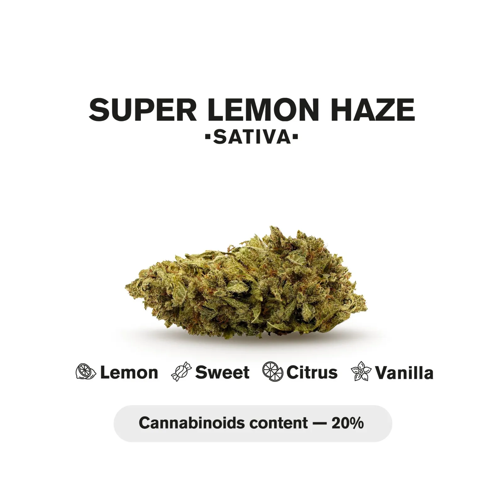 0.5g Mini Pre-Roll - Super Lemon Haze - Sativa - THCA - 5 Joints