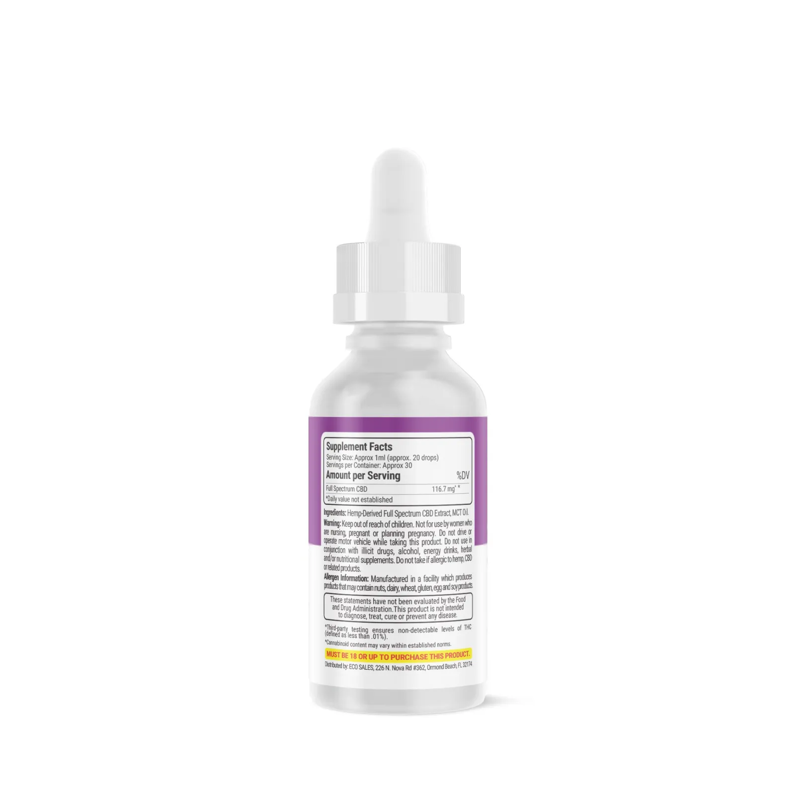 3500mg Full Spectrum CBD Oil - Fresh