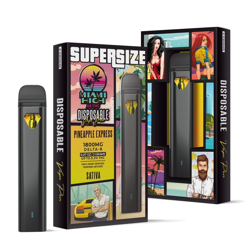 Pineapple Express Delta 8 THC Vape Pen Disposable Miami High
