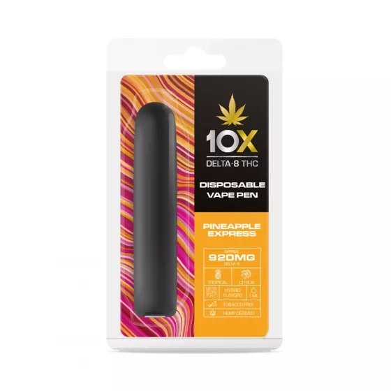 10X Delta8 THC Disposable Vape Pen Pineapple Express 920MG CBD