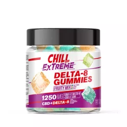 Chill Plus CBD & Delta-8 Extreme Fruity Mix Gummies - 1250X