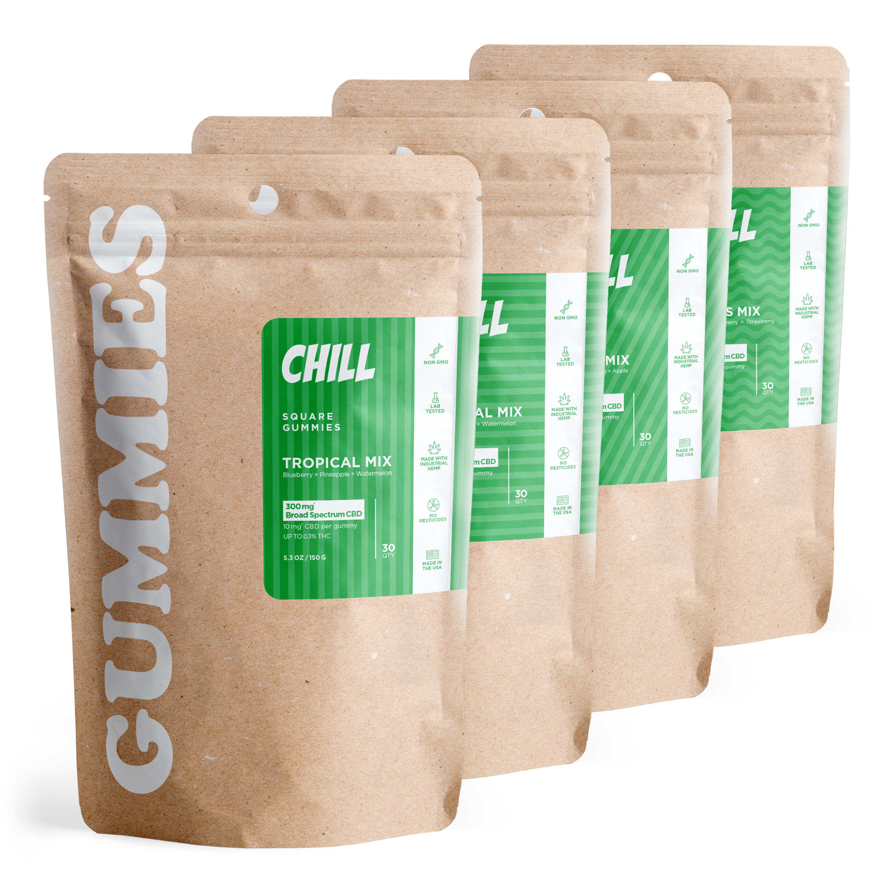 Broad Spectrum CBD Gummies Bundle - Chill