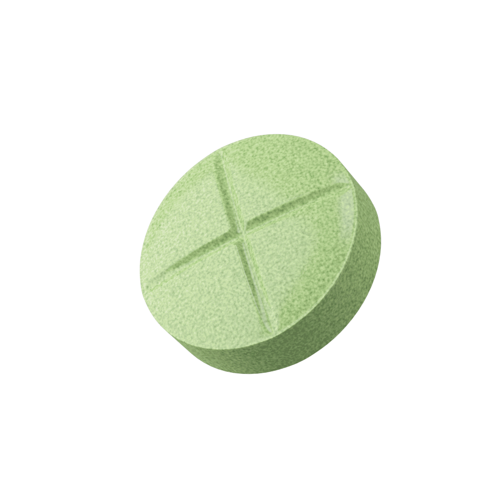 25mg CBD Isolate Tablets - Green Apple - Fresh - 5