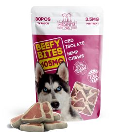 105mg CBD Pet Treats For Dogs - Beefy Bites - MediPets