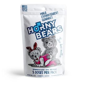 20mg Male Enhancement Gummies - D9, THCP, CBD, THCV - Strawberry - Horny Bears