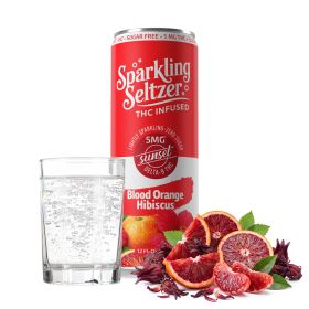 5mg Blood Orange Hibiscus THC Seltzer - Delta 9 - Fresh