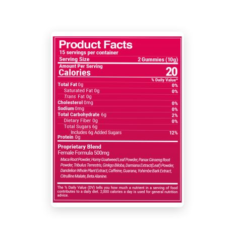 Female Sensual Gummies - Strawberry - Better Sex - Thumbnail 9
