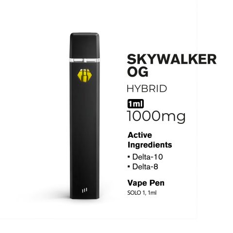 1000mg D10, D8 Vape Pen - Skywalker OG - Hybrid - 1ml - Hyper - Thumbnail 3