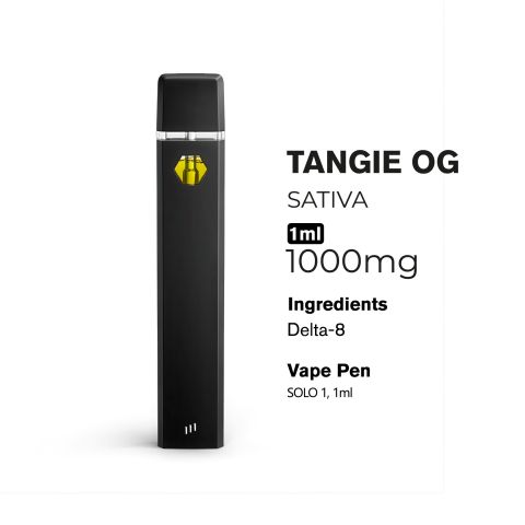 1000mg D8 Vape Pen - Tangie OG - Sativa - 1ml - 10X - Thumbnail 3