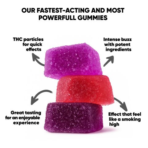 25mg Delta 8 Gummies - Very Berry - 10X - Thumbnail 10