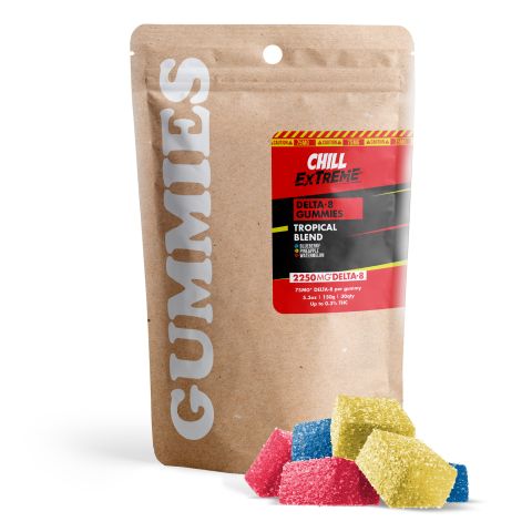 75mg Delta 8 Gummies - Tropical Mix - Chill Extreme - Thumbnail 2