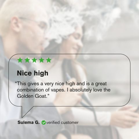 2000mg D8 Vape Pen - Golden Goat - Hybrid - 2ml - Chill Plus - Thumbnail 6