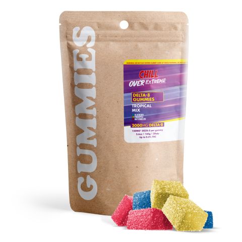 150mg Delta 8 Gummies - Tropical Mix - Chill Extreme - Thumbnail 2