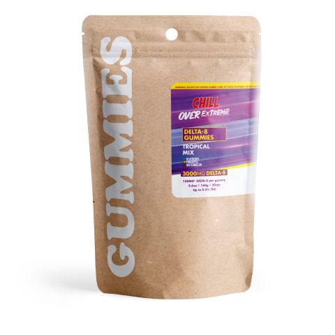 150mg Delta 8 Gummies - Tropical Mix - Chill Extreme - Thumbnail 3