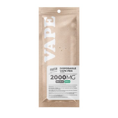 2000mg THCA, D8 Vape Pen - Blue Dream - Hybrid - 2ml - Fresh - Thumbnail 2