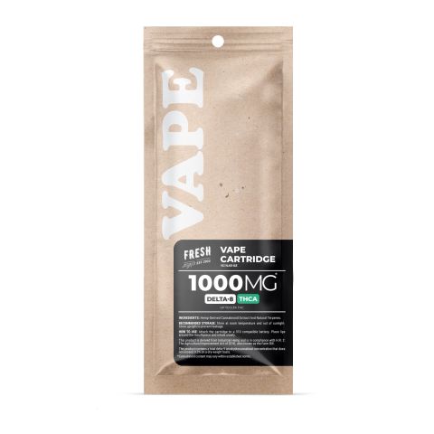 1000mg THCA, D8 Vape Cart - Wedding Cake - Hybrid - 1ml - Fresh - Thumbnail 2