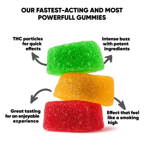 50mg CBD & CBD Isolate Gummies - Fruity Mix - Chill - Thumbnail 10