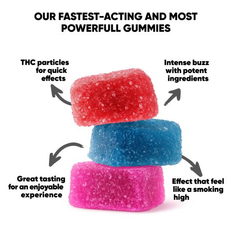 100mg CBD Isolate Gummies - Berries Mix - Chill - Thumbnail 10
