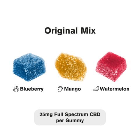 25mg Full Spectrum CBD Gummies – Original Mix – Chill - Thumbnail 4