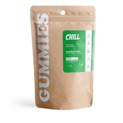 100mg CBD & Broad Spectrum CBD Gummies - Berries Mix - Chill - Thumbnail 3